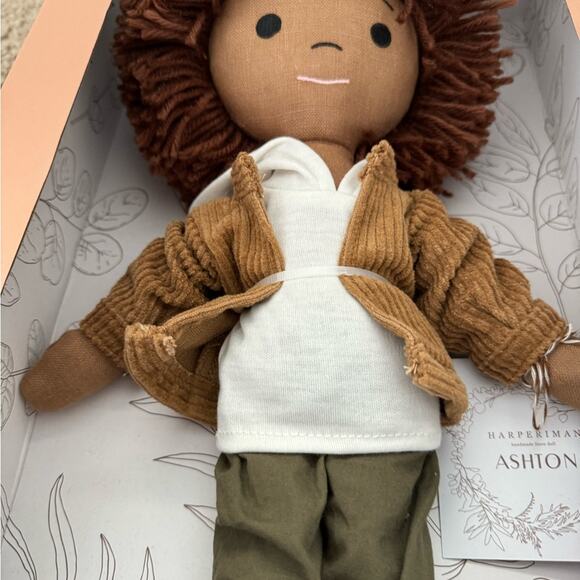 New✨ HarperIman Ashton 14'' Plush Linen Doll Positive Self Image - Picture 3 of 12